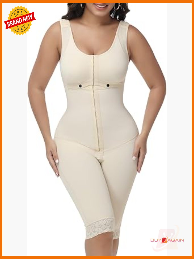 Body Shaper Tummy Control Shapewear Knee Length Post Surgery Compression Garment
